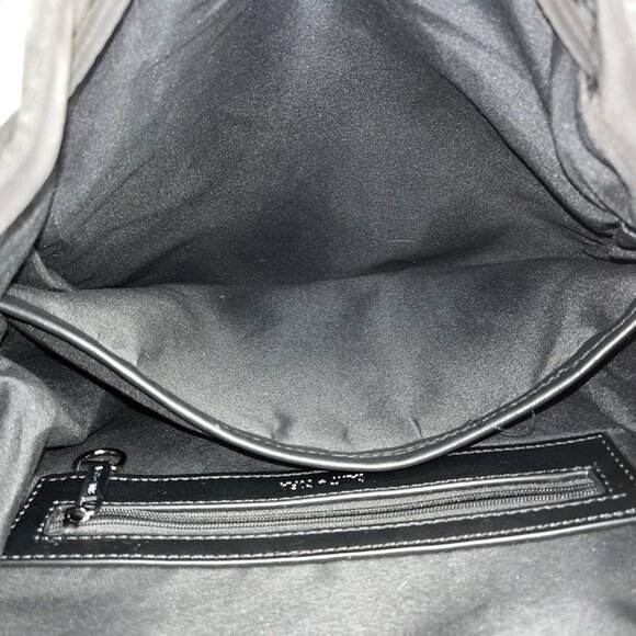 Saint & Sofia Black Nylon With Grommet Strap Design & Exterior Pockets Backpack - Picture 11 of 12